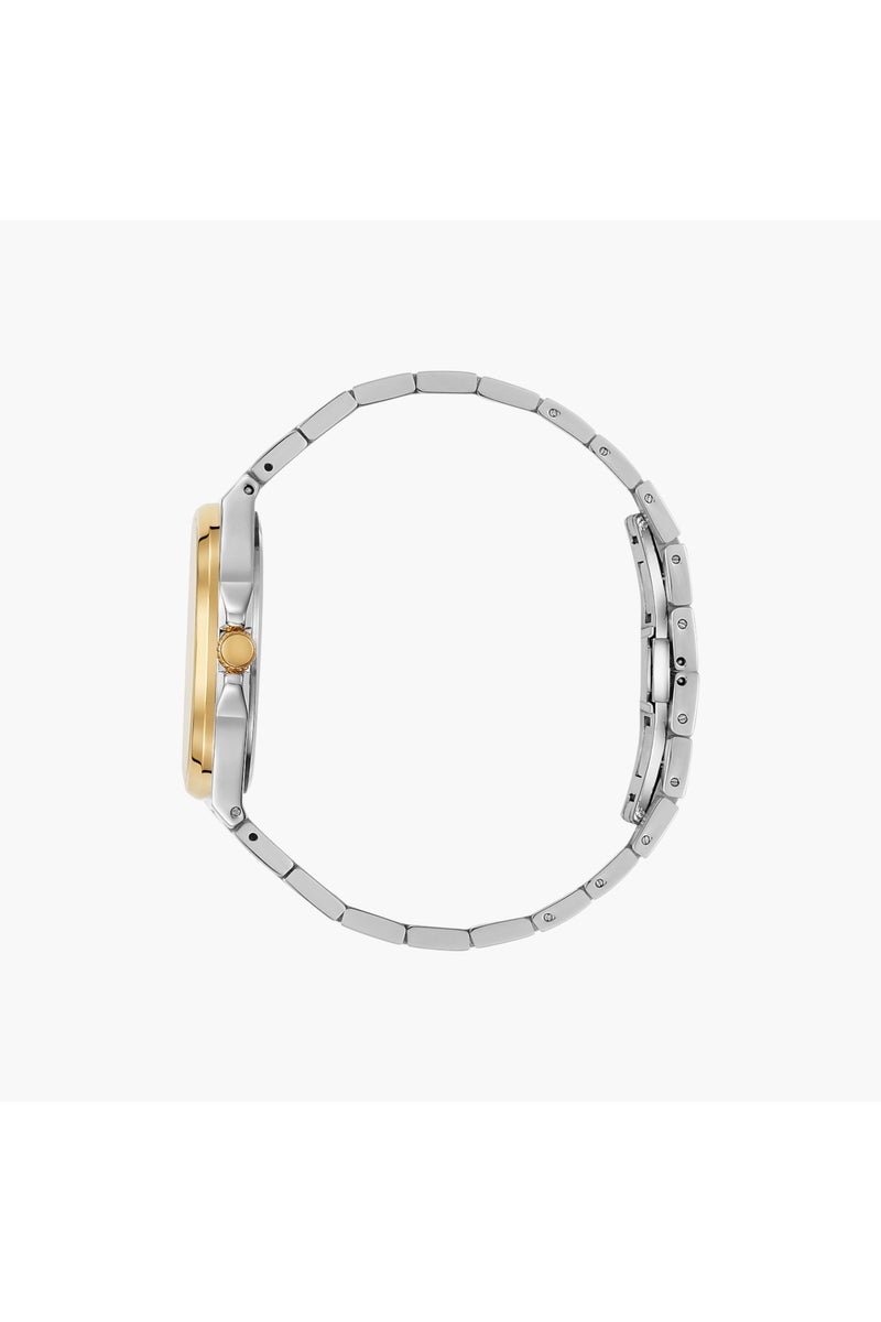 OMAX Metal Analog Watch Two-Tone Bracelet - Image 2
